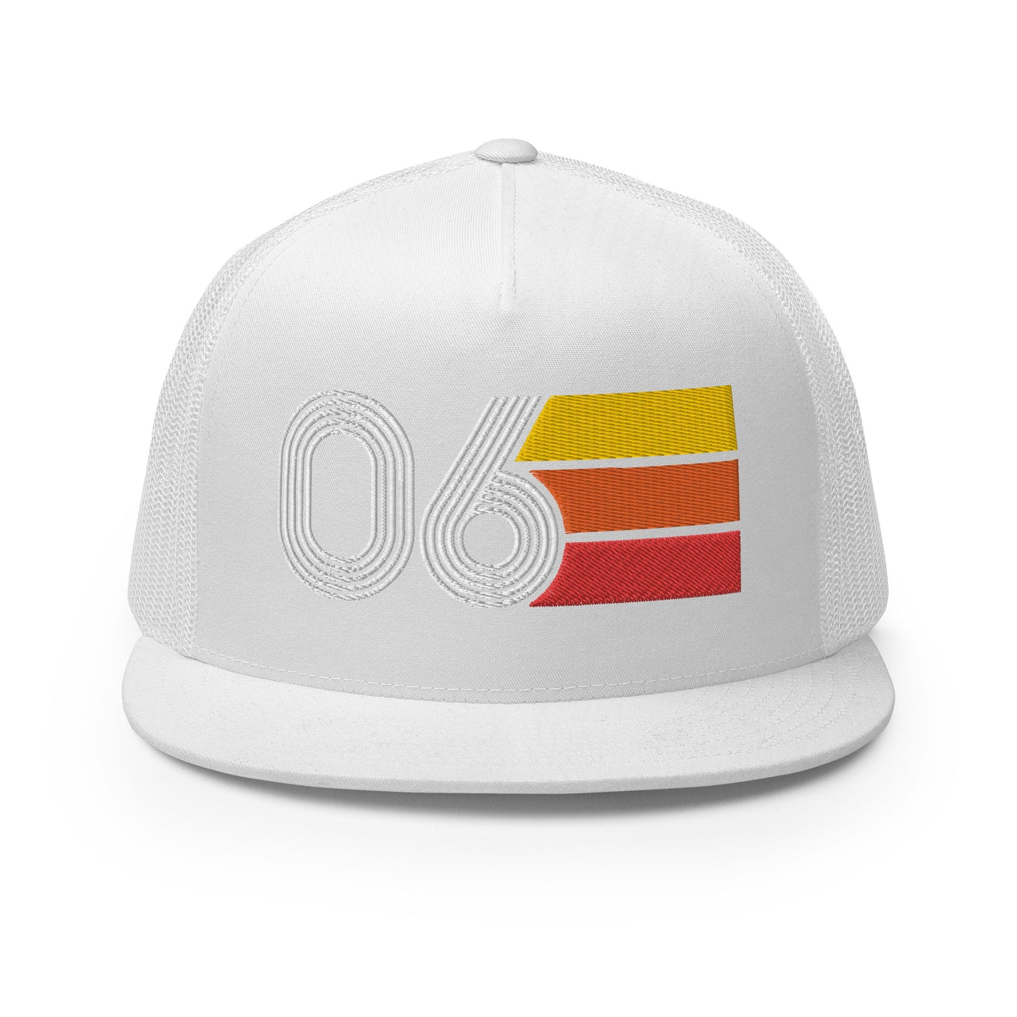 Classic Retro 2006 Flat Bill Trucker Cap
