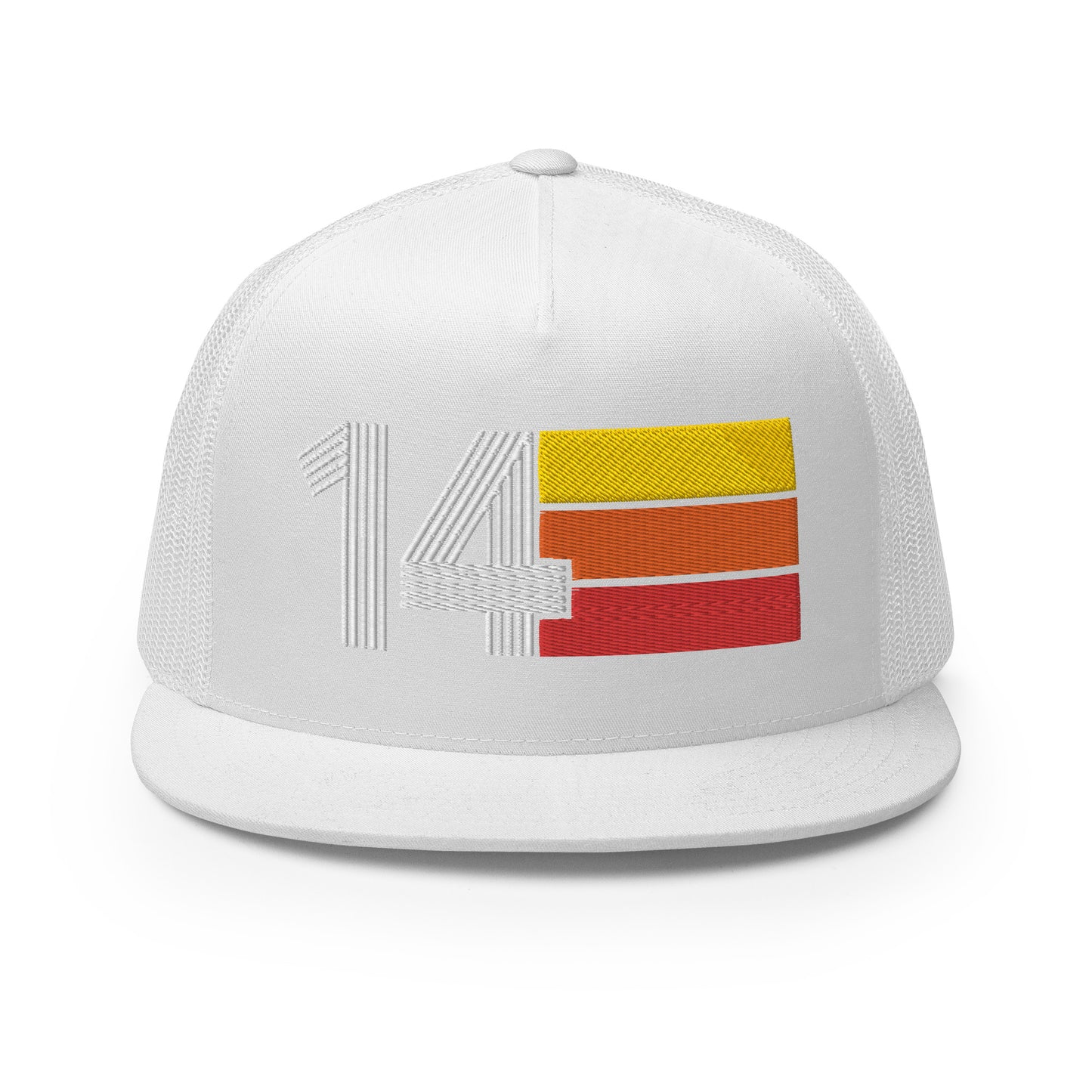 Classic Retro 2014 Flat Bill Trucker Cap