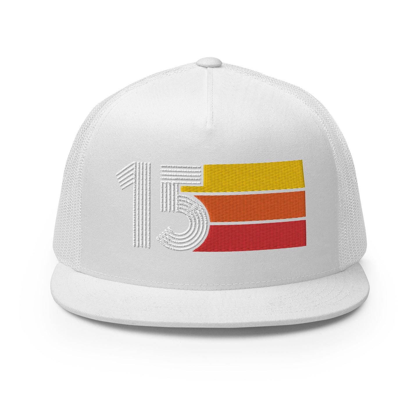 Classic Retro 2015 Flat Bill Trucker Cap