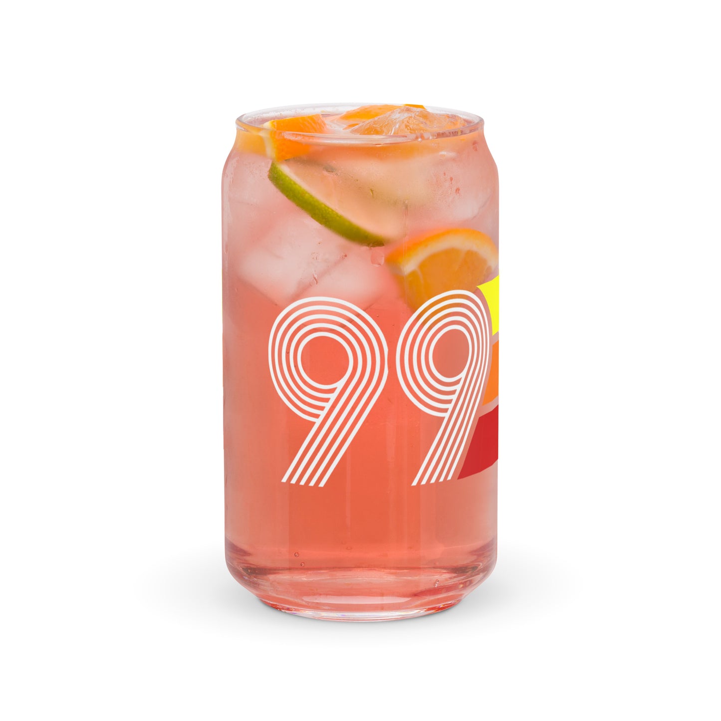 Retro 1999 Can-shaped glass