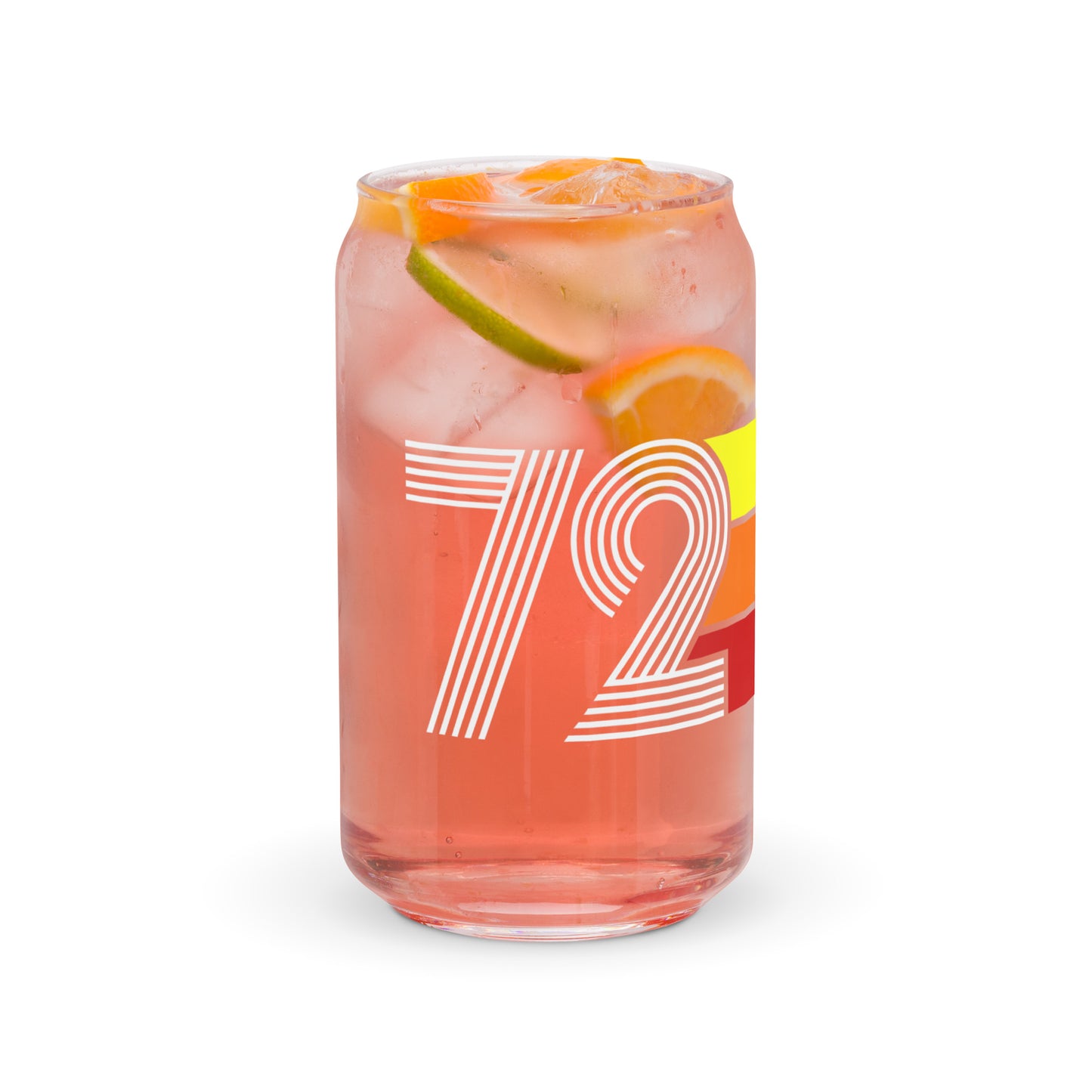 Retro 1972 Can-shaped glass