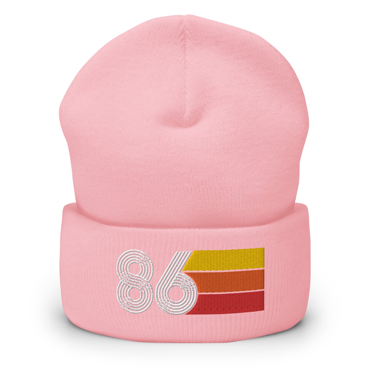 86 Number 1986 Birthday Retro Men's Women's Cuffed Beanie