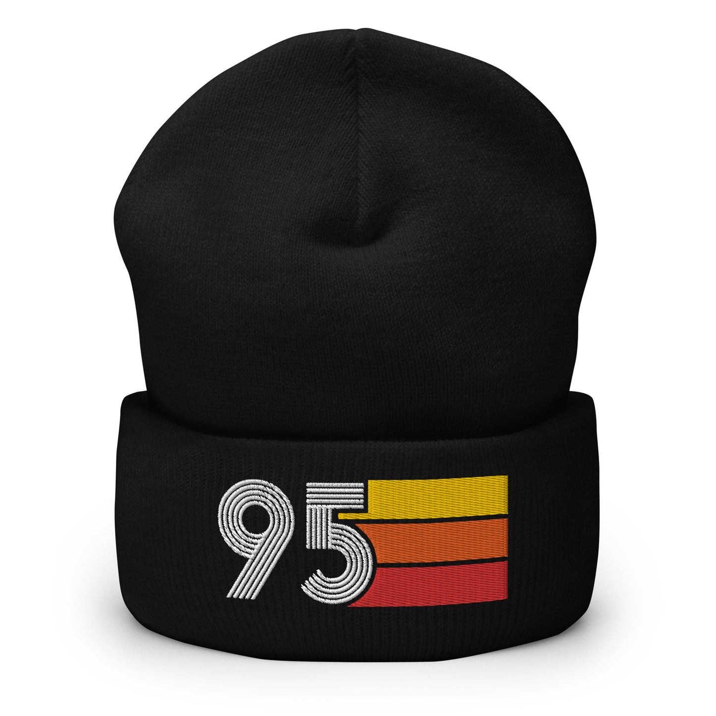 95 Number 1995 Birthday Retro Men's Women's Cuffed Beanie