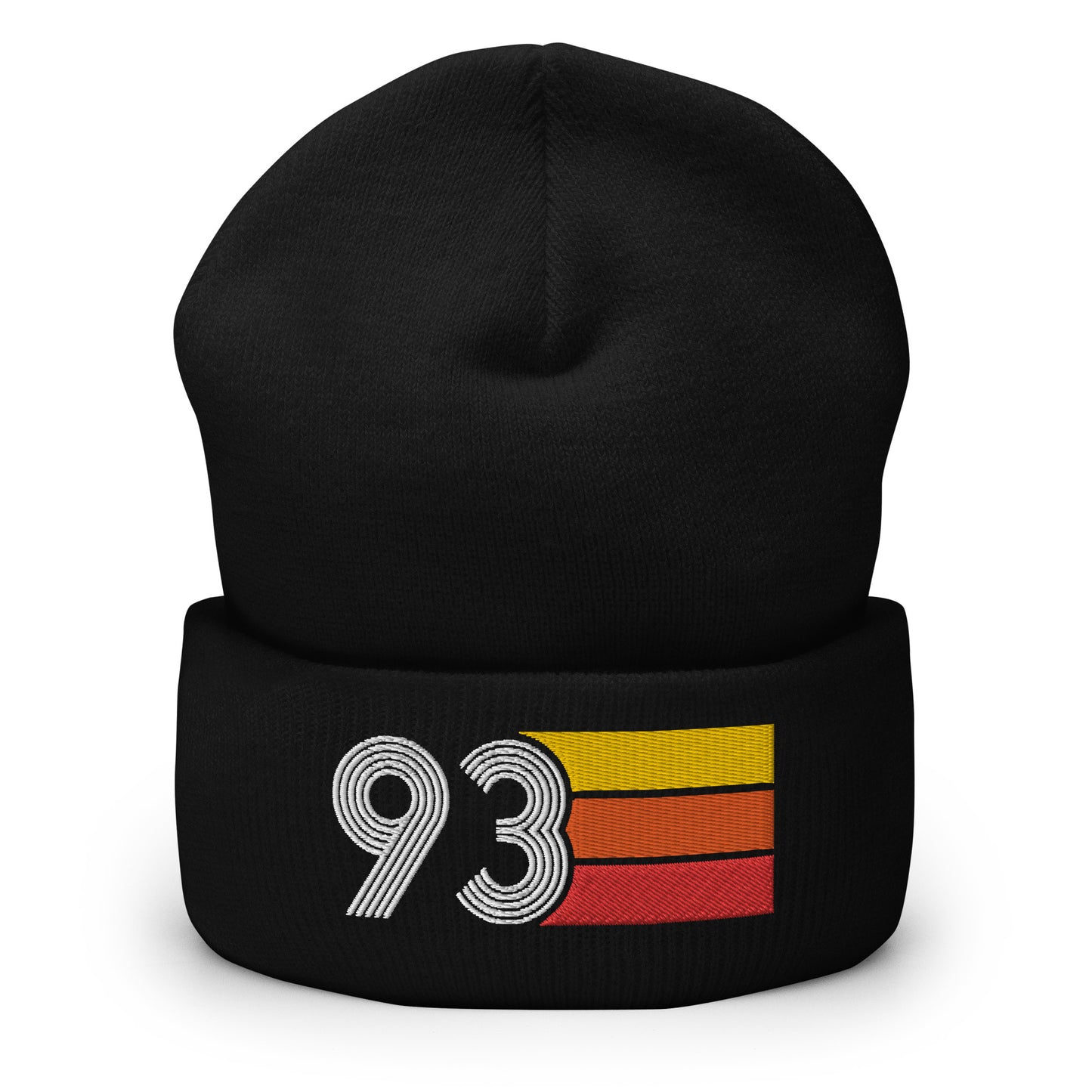 93 Number 1993 Birthday Retro Men's Women's Cuffed Beanie