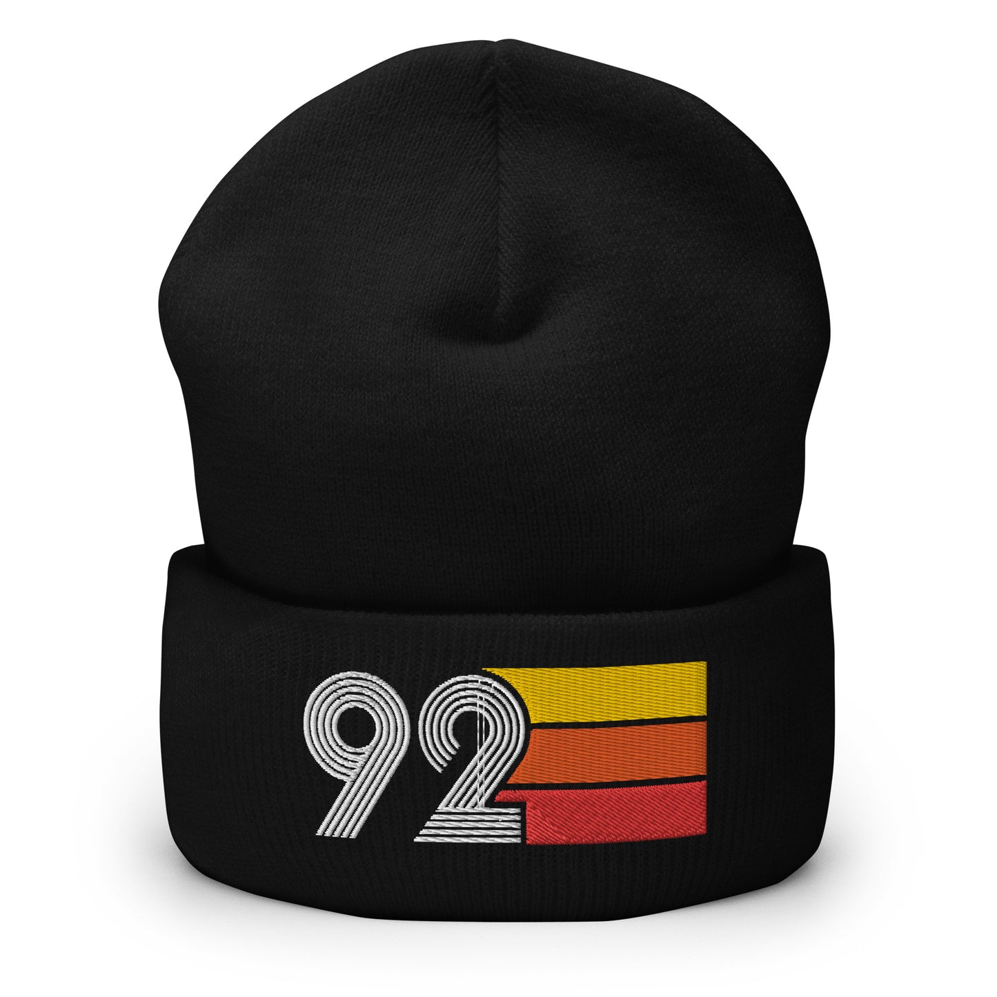 92 Number 1992 Birthday Retro Men's Women's Cuffed Beanie