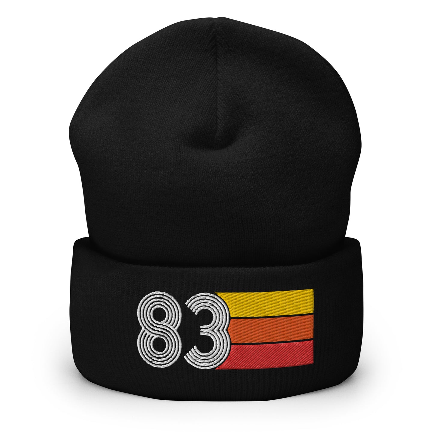 83 Number 1983 Birthday Retro Men's Women's Cuffed Beanie