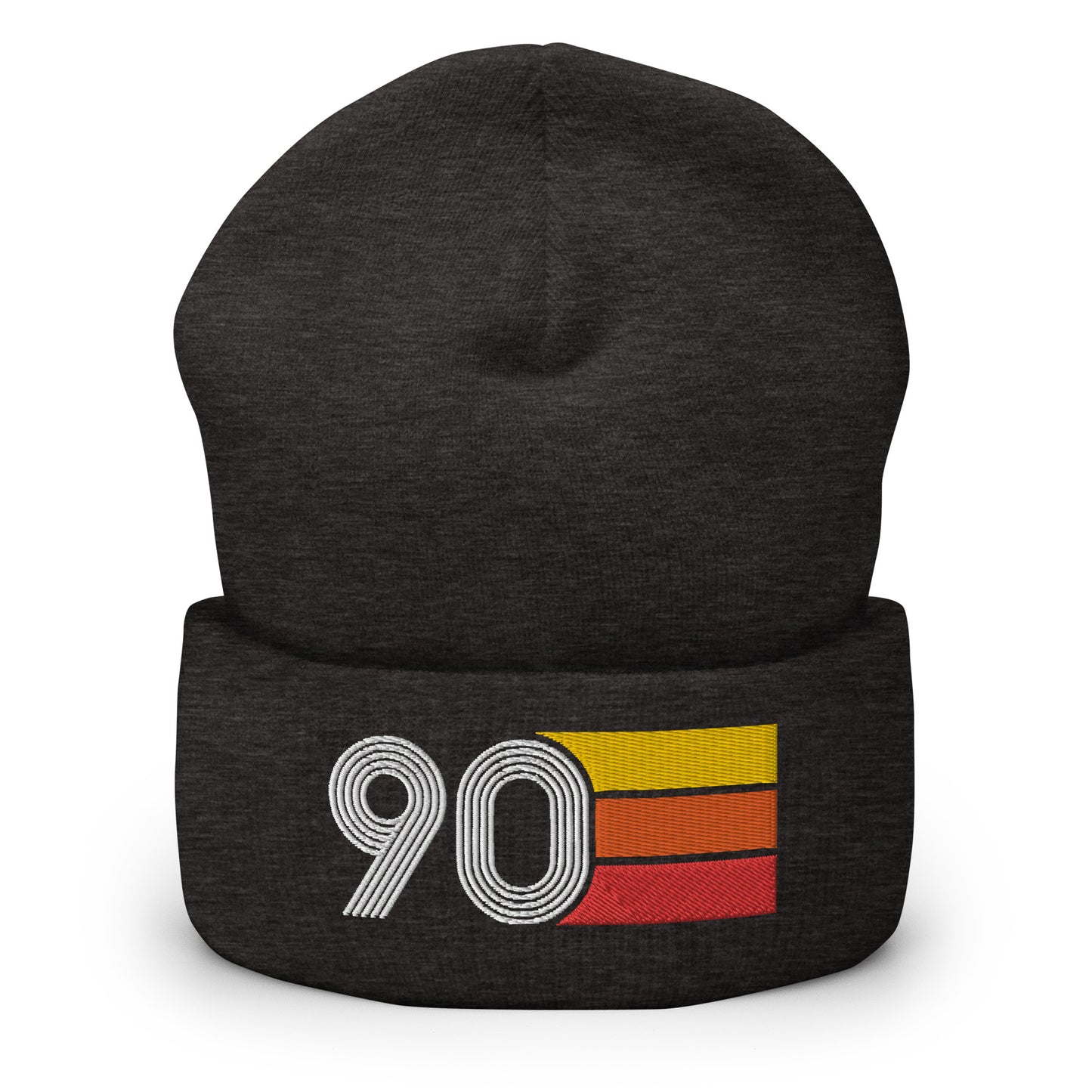 90 Number 1990 Birthday Retro Men's Women's Cuffed Beanie