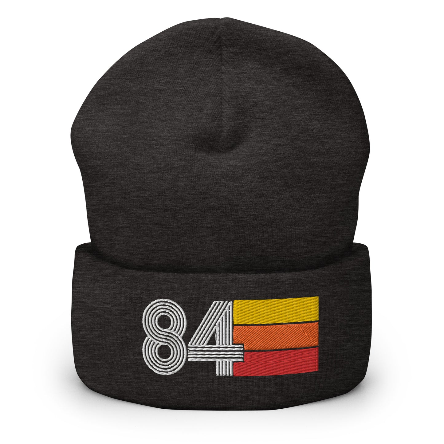 84 Number 1984 Birthday Retro Men's Women's Cuffed Beanie