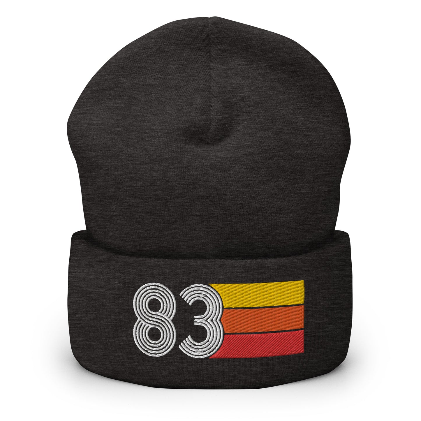 83 Number 1983 Birthday Retro Men's Women's Cuffed Beanie