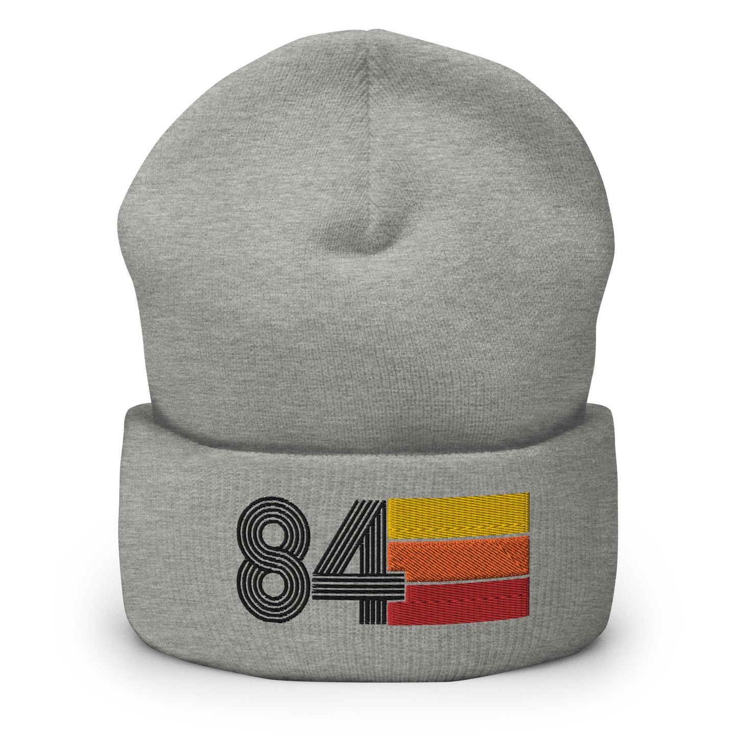84 Number 1984 Birthday Retro Men's Women's Cuffed Beanie
