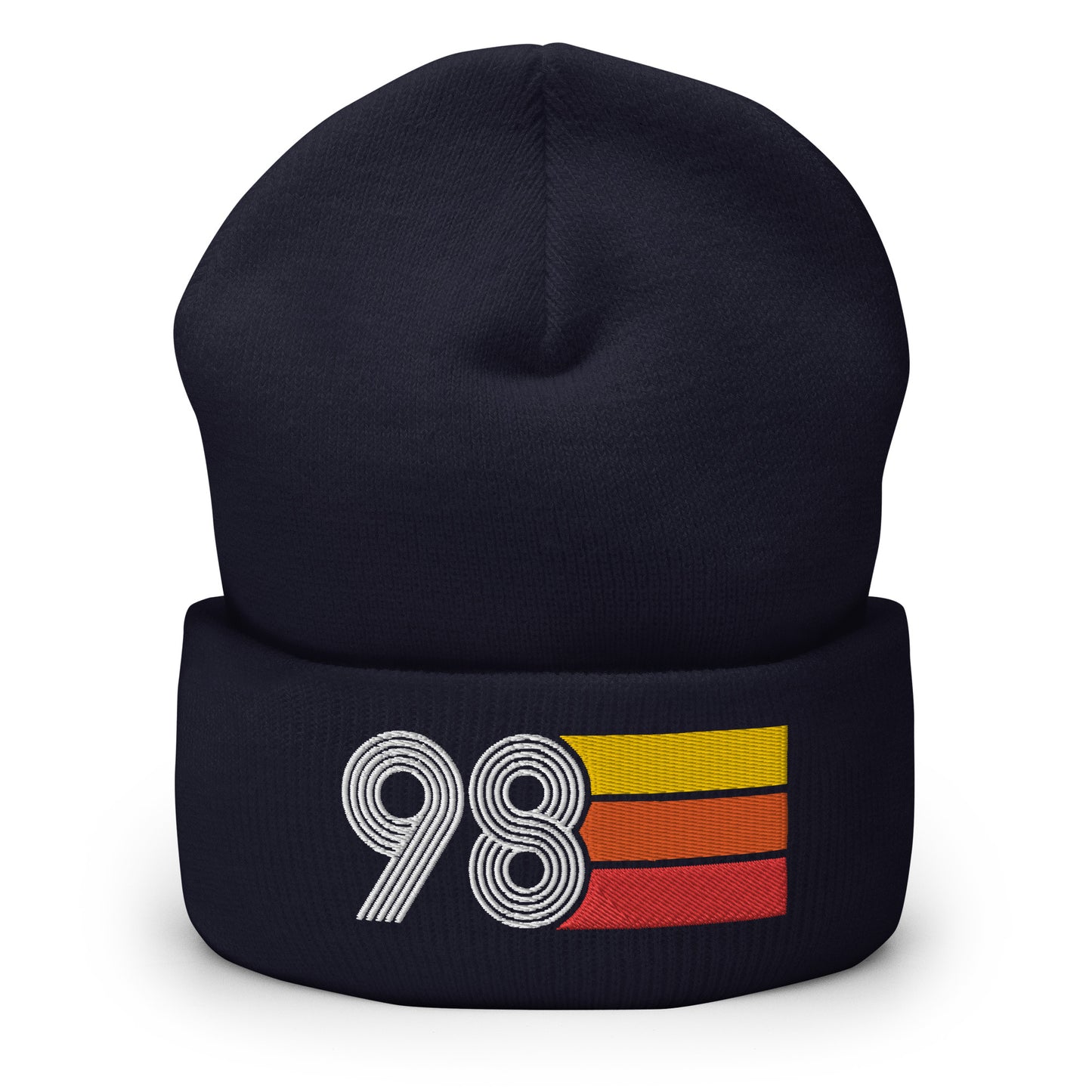 98 Number 1998 Birthday Retro Men's Women's Cuffed Beanie