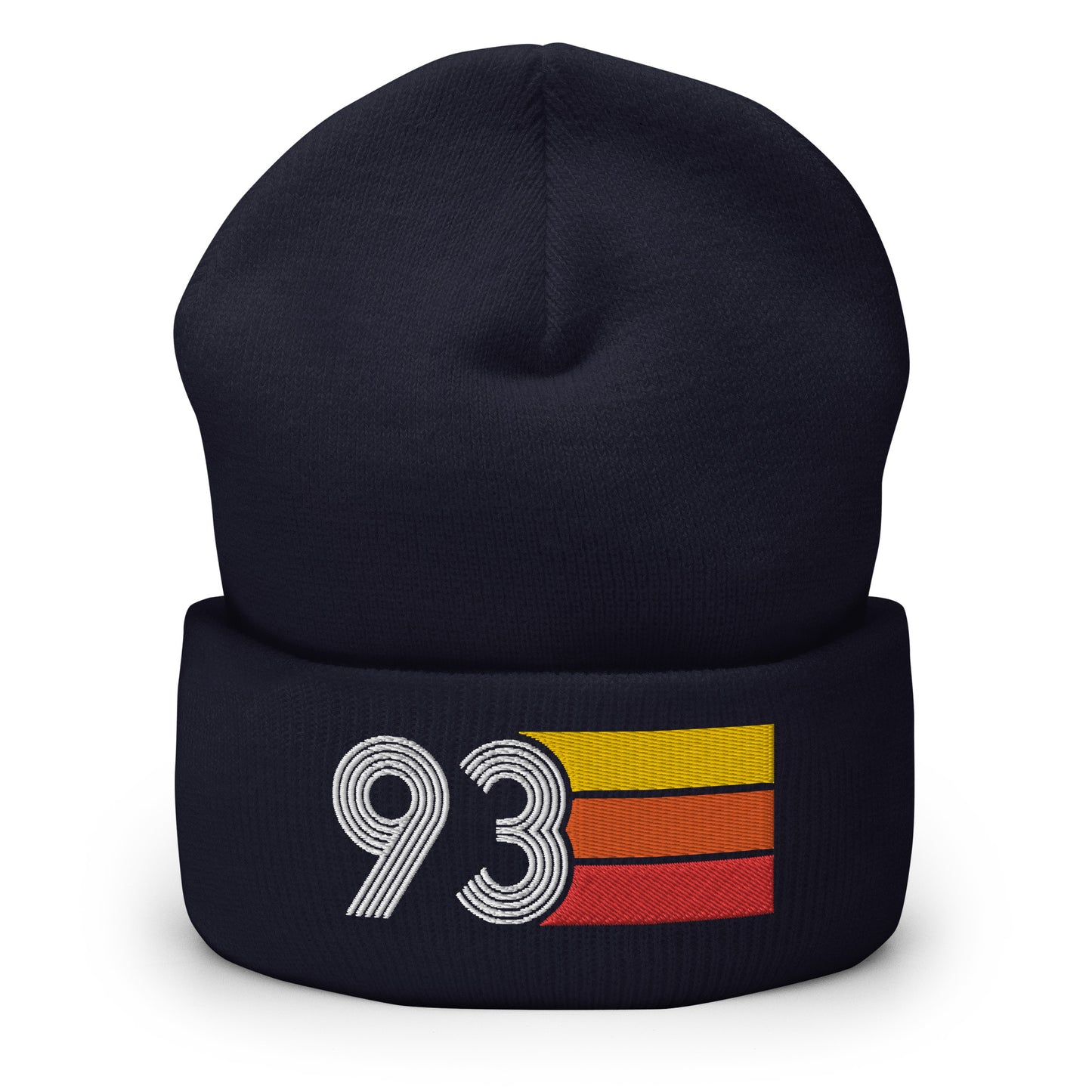 93 Number 1993 Birthday Retro Men's Women's Cuffed Beanie