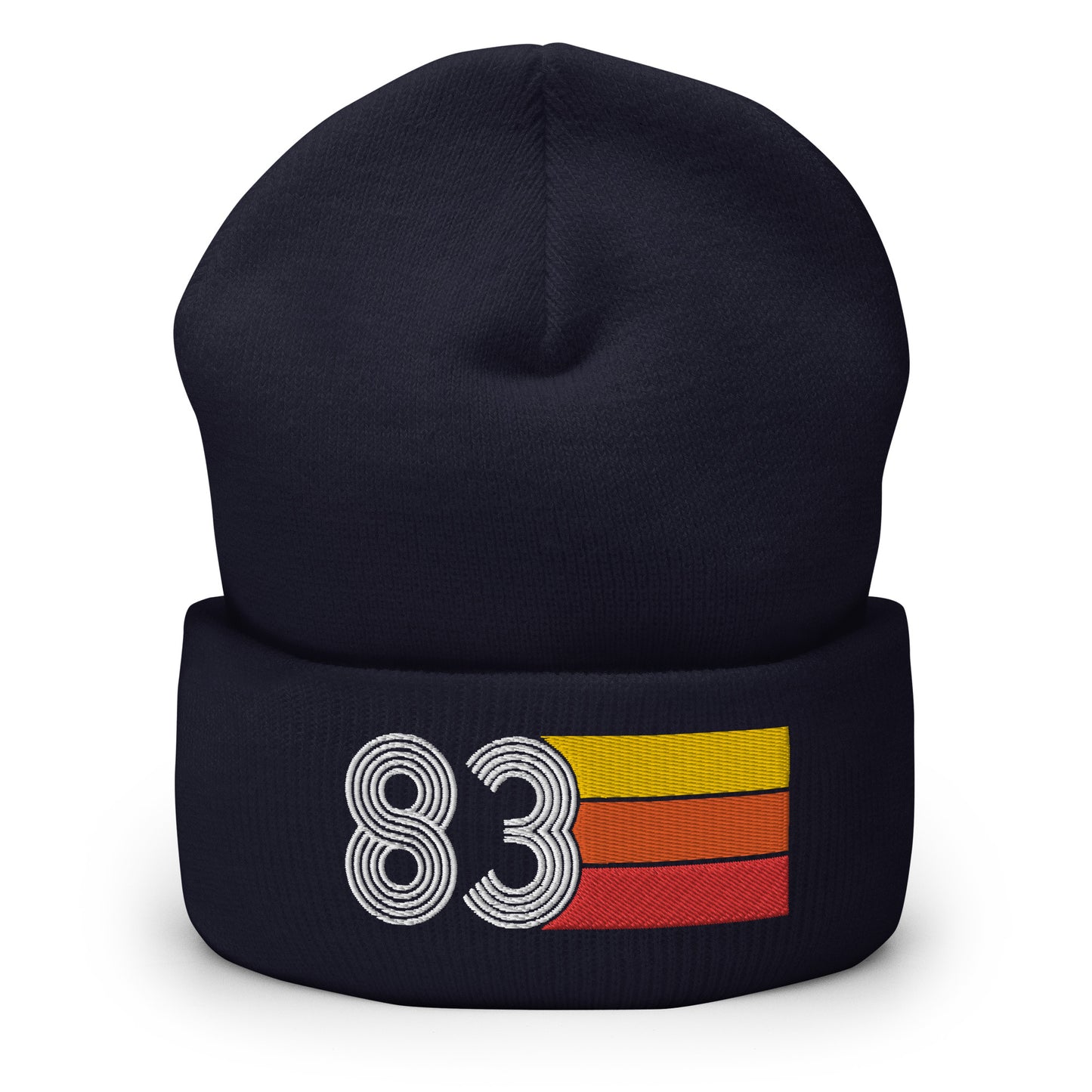 83 Number 1983 Birthday Retro Men's Women's Cuffed Beanie