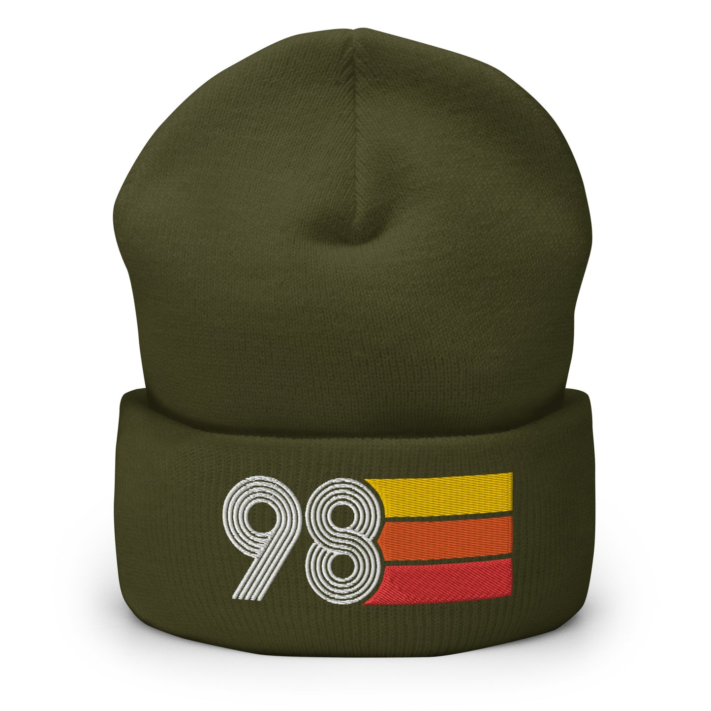 98 Number 1998 Birthday Retro Men's Women's Cuffed Beanie