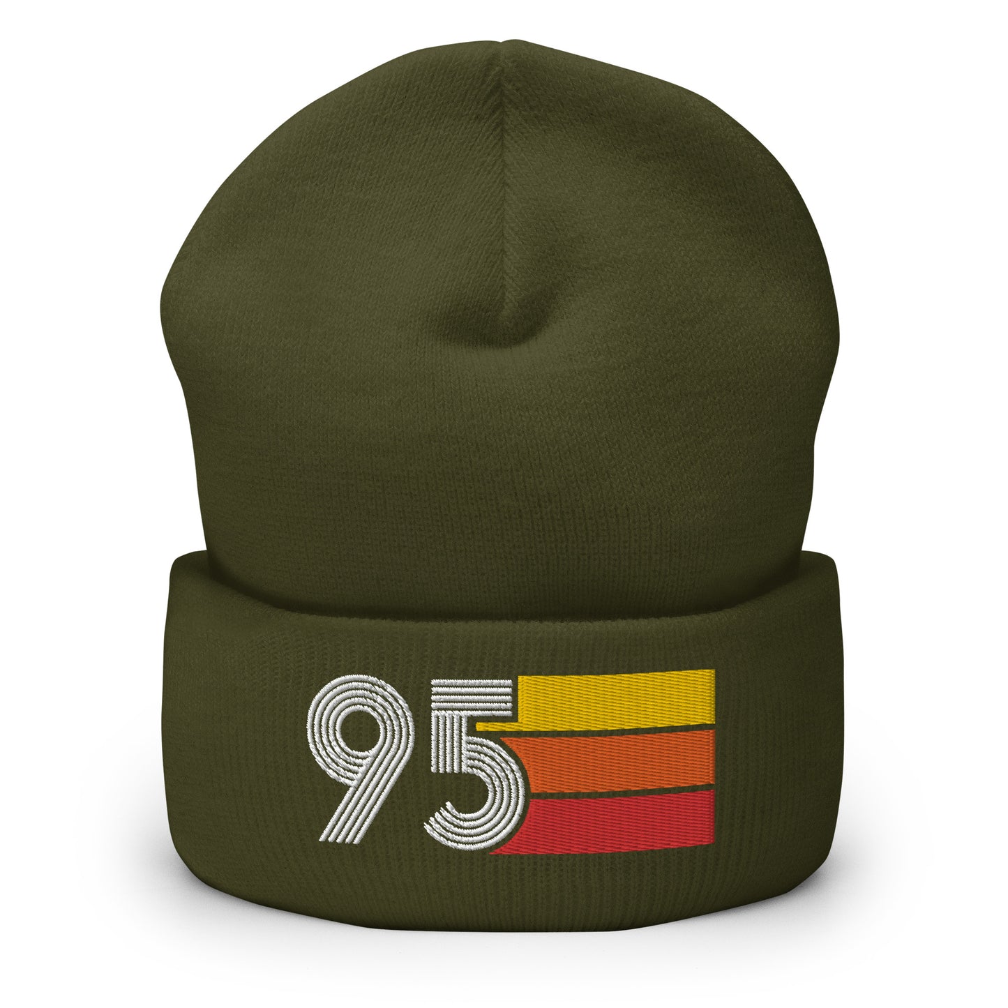 95 Number 1995 Birthday Retro Men's Women's Cuffed Beanie
