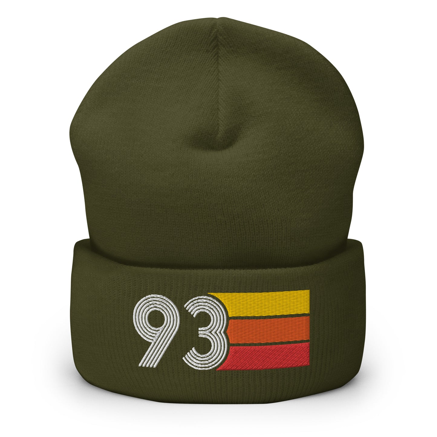 93 Number 1993 Birthday Retro Men's Women's Cuffed Beanie