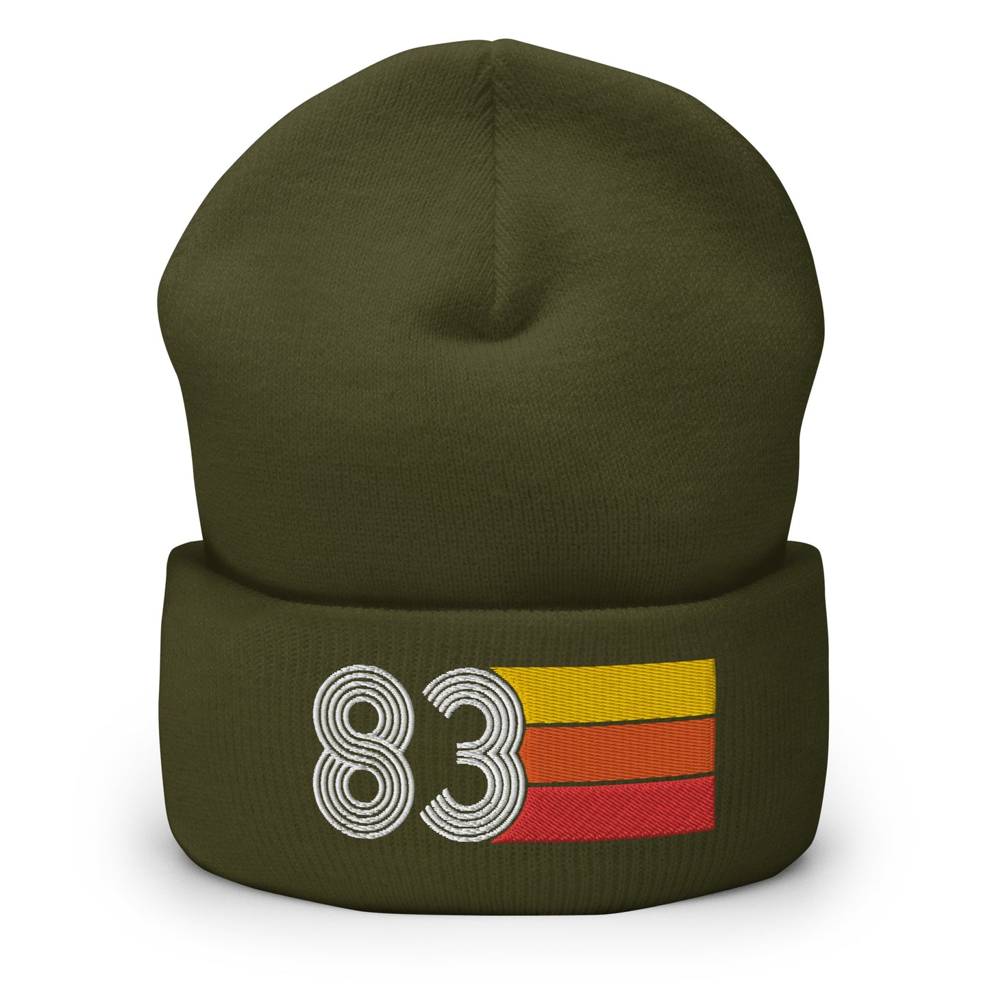 83 Number 1983 Birthday Retro Men's Women's Cuffed Beanie