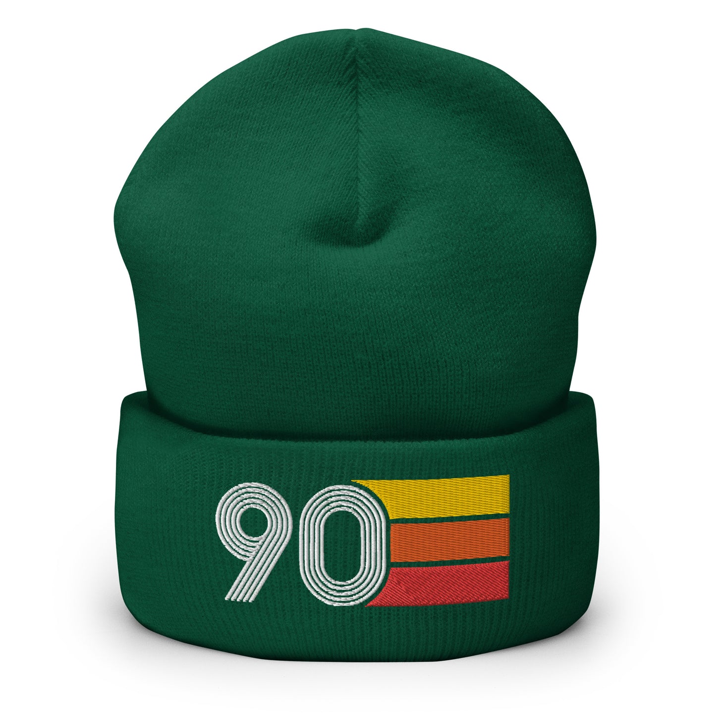 90 Number 1990 Birthday Retro Men's Women's Cuffed Beanie