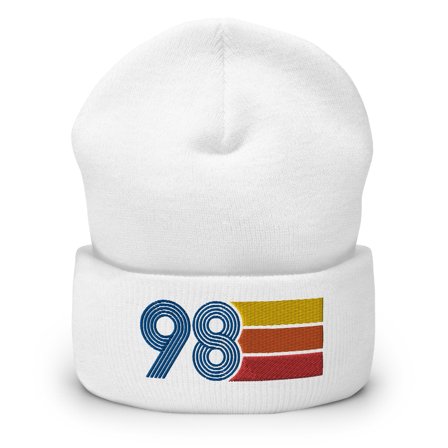 98 Number 1998 Birthday Retro Men's Women's Cuffed Beanie