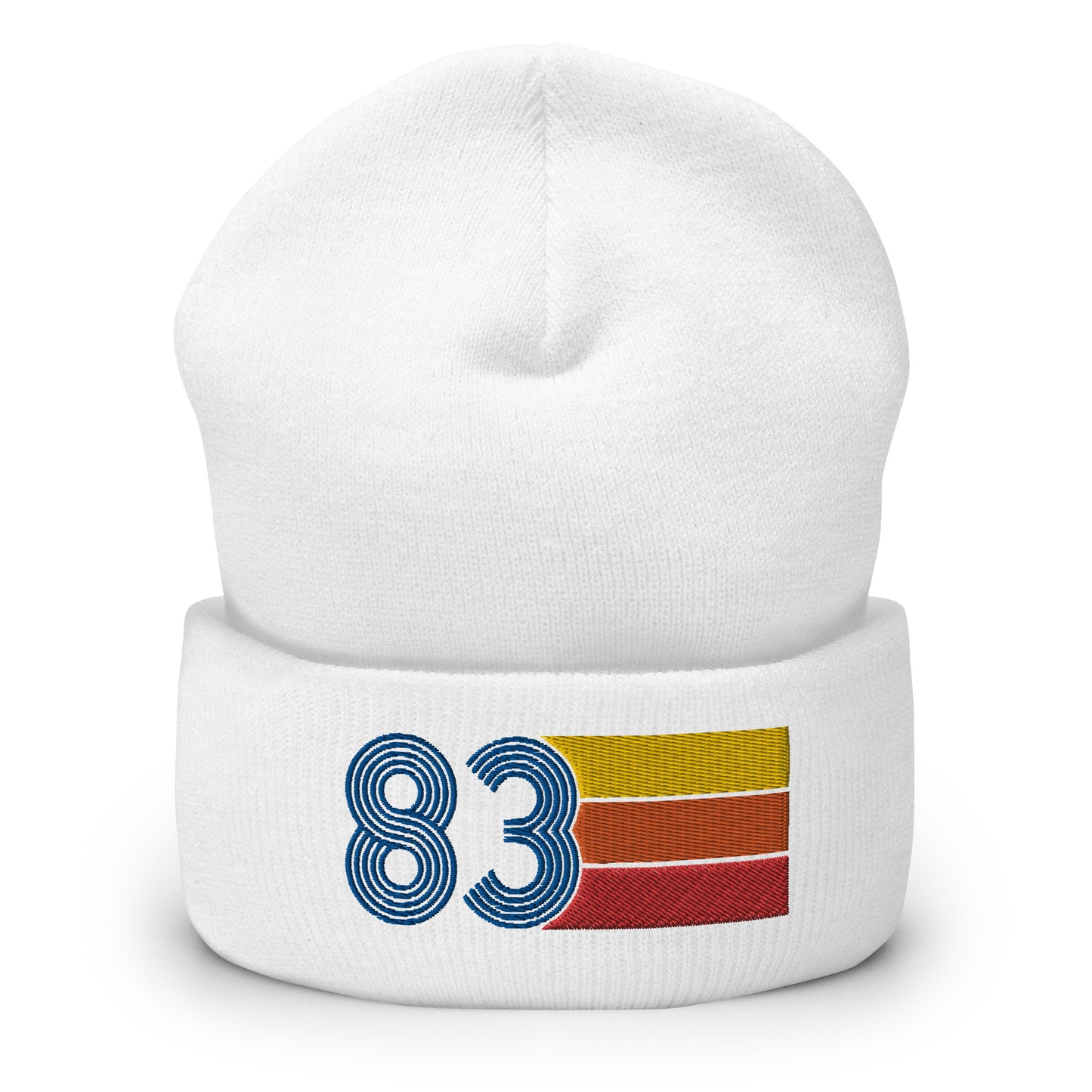 83 Number 1983 Birthday Retro Men's Women's Cuffed Beanie