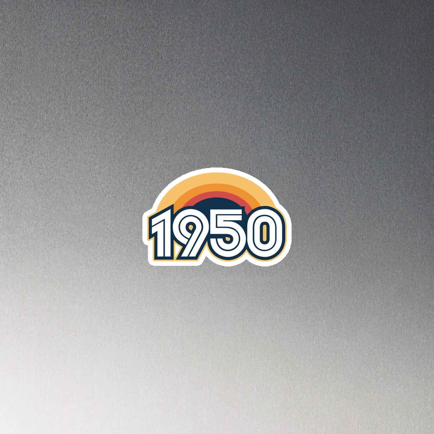 1950 Retro Sunset Magnet