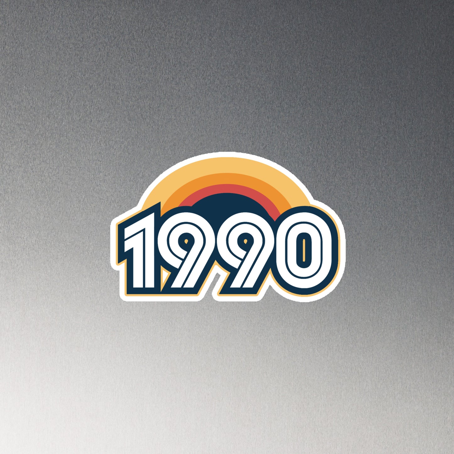 1990 Retro Sunset Magnet