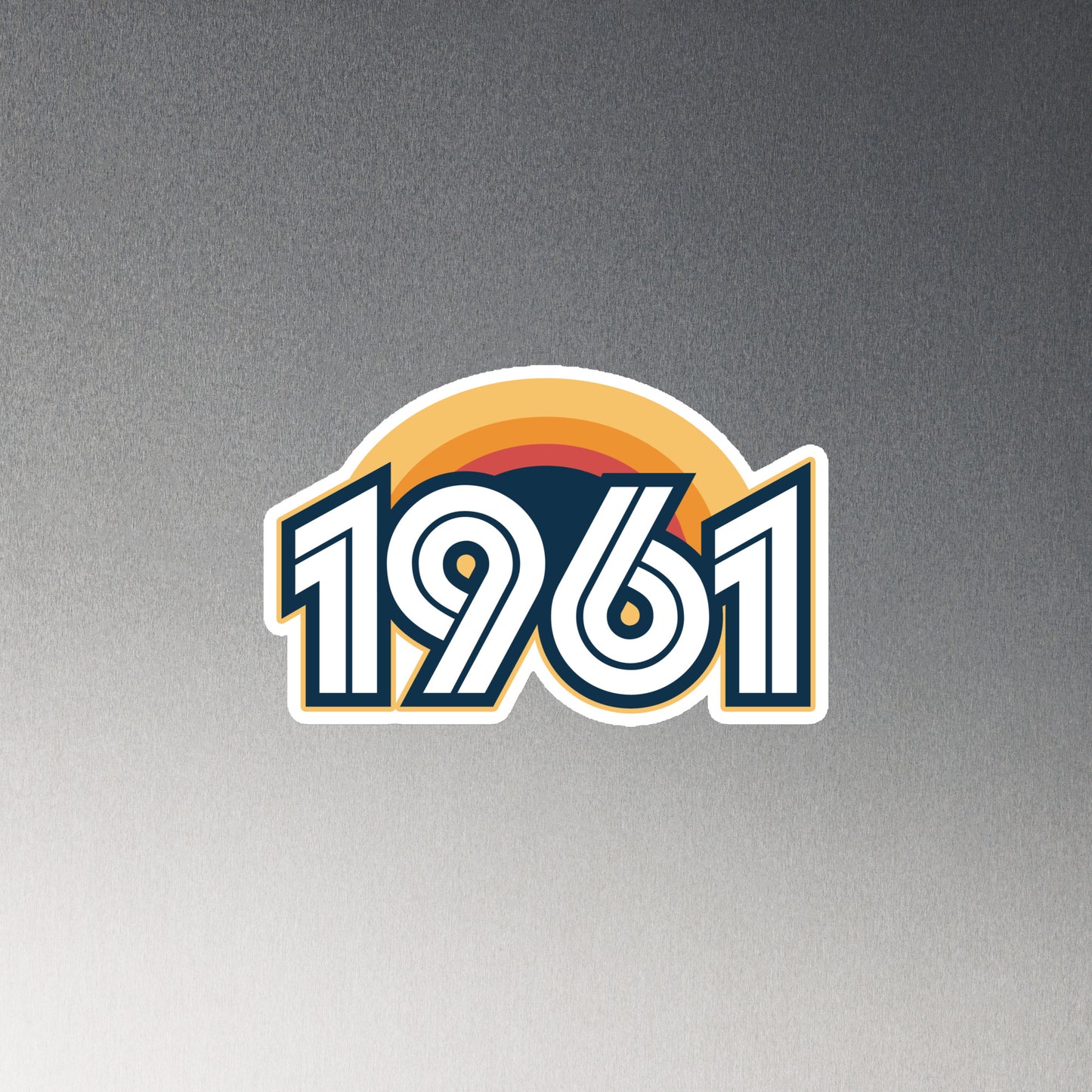 1961 Retro Sunset Magnet