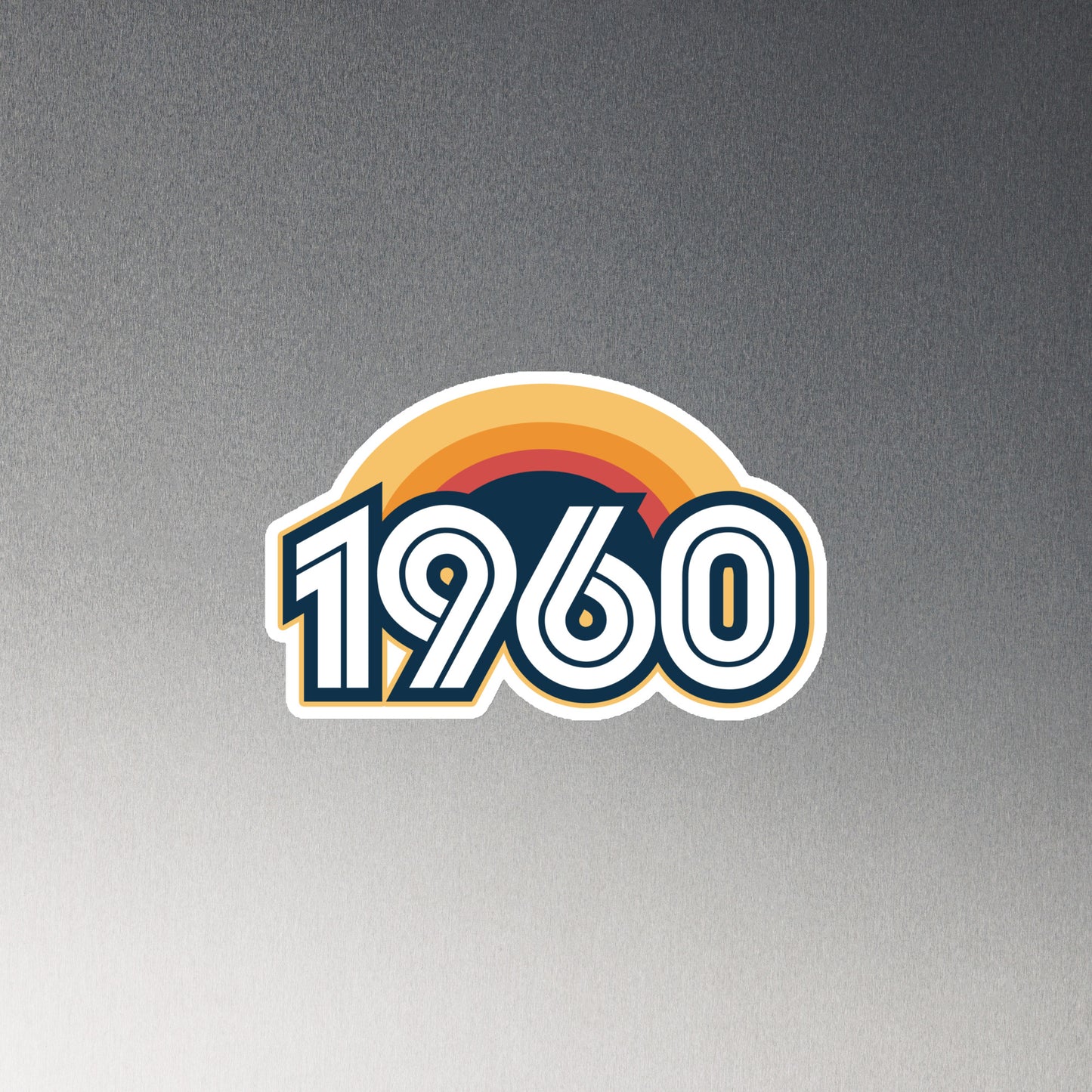 1960 Retro Sunset Magnet