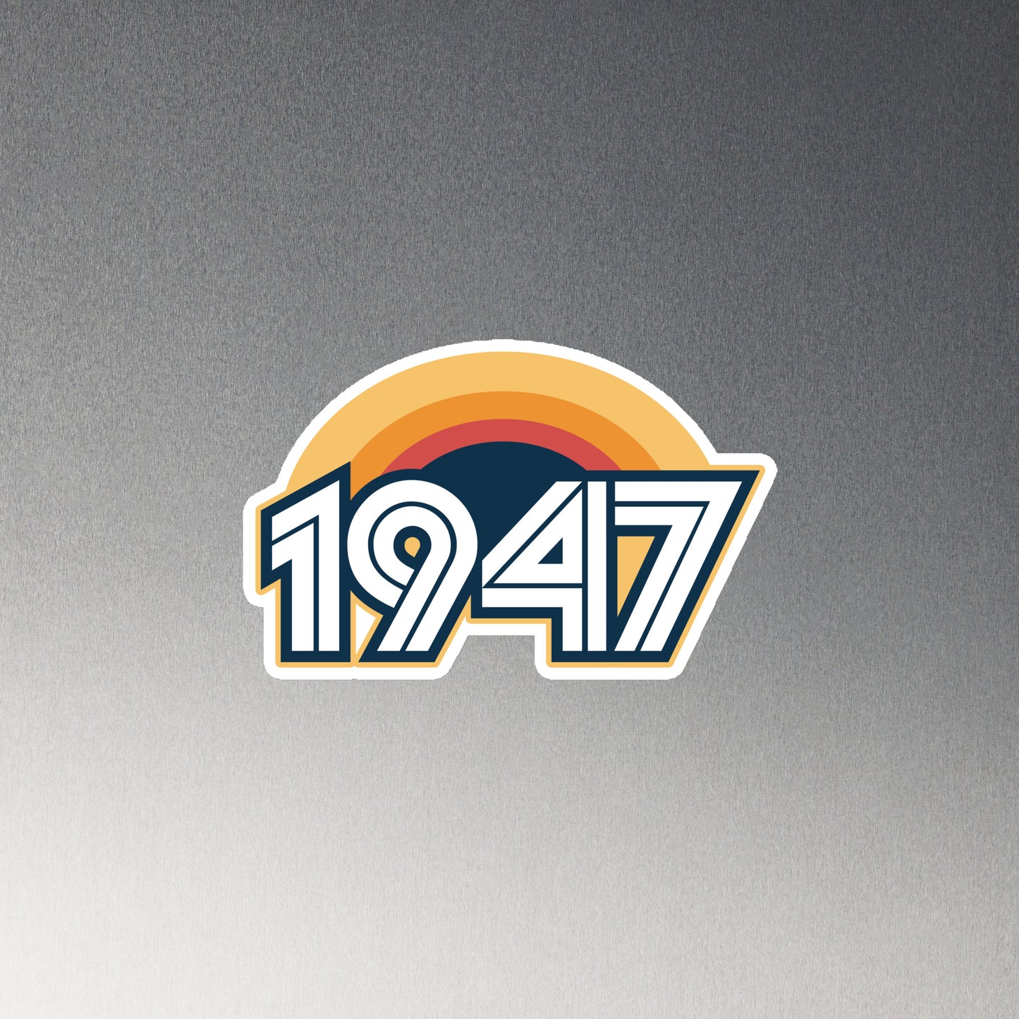 1947 Retro Sunset Magnet