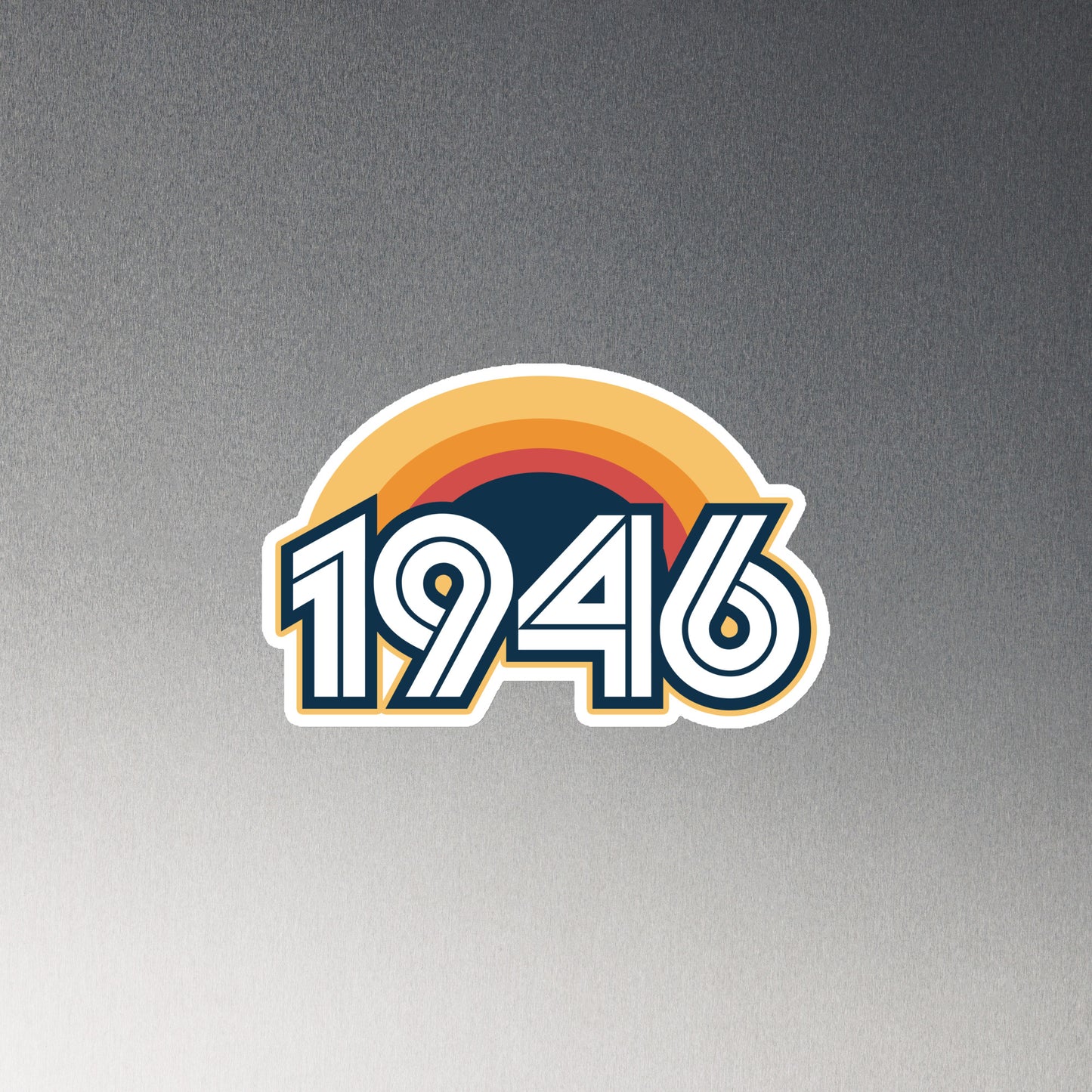 1946 Retro Sunset Magnet