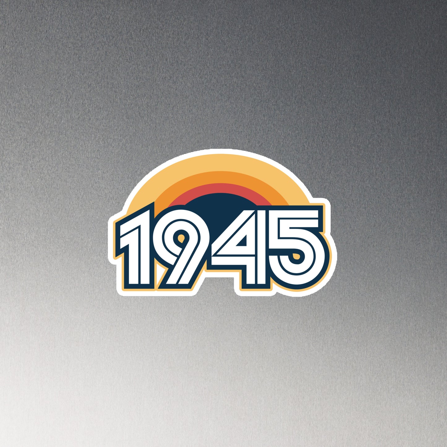 1945 Retro Sunset Magnet