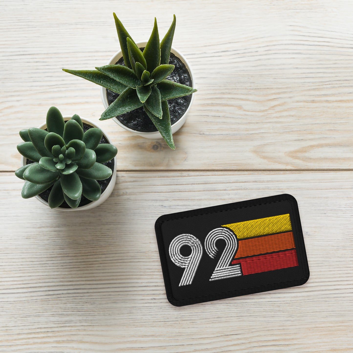 92 - 1992 Retro Birthday Year Embroidered patches