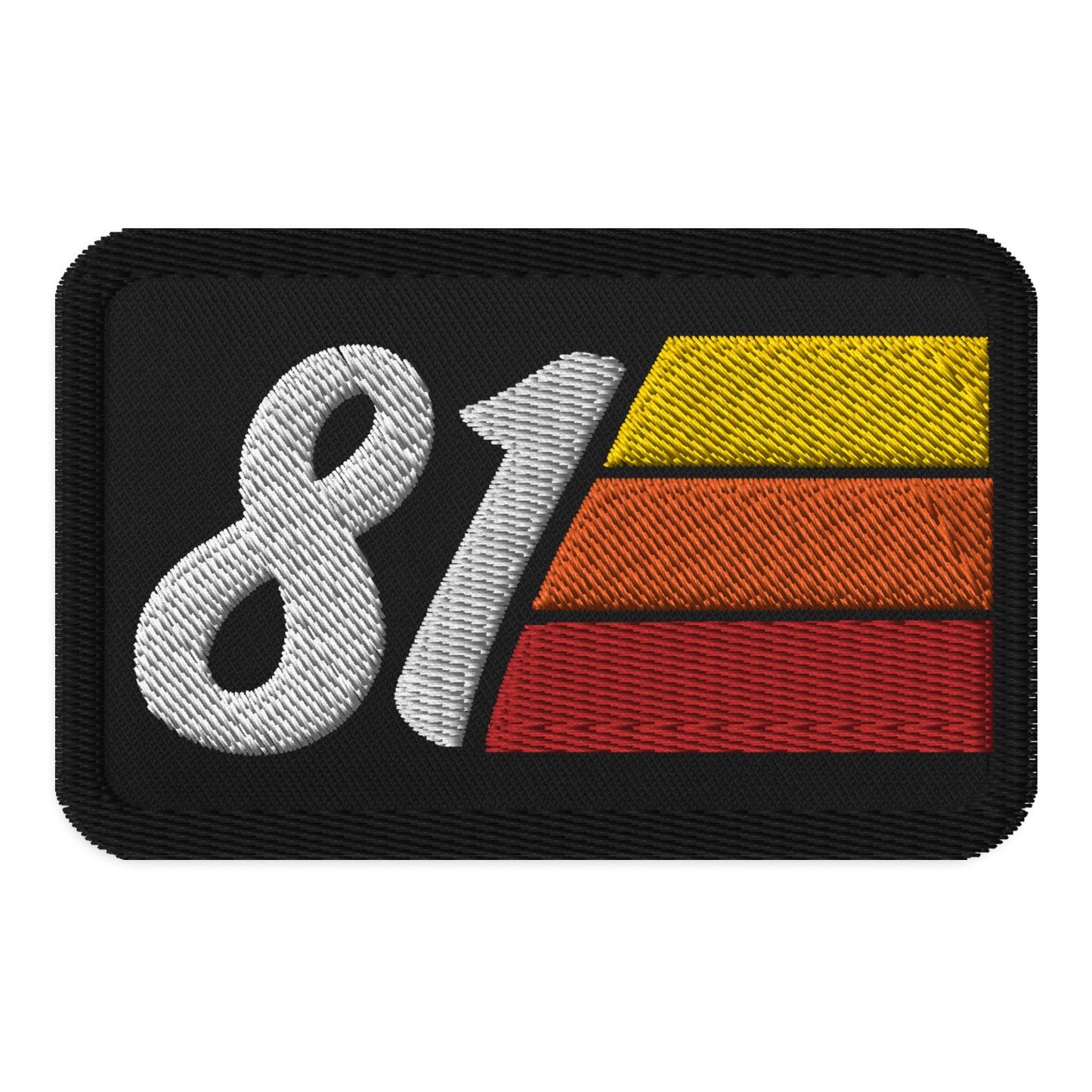 81 - 1981 Retro Groovy Birthday Year Embroidered patches