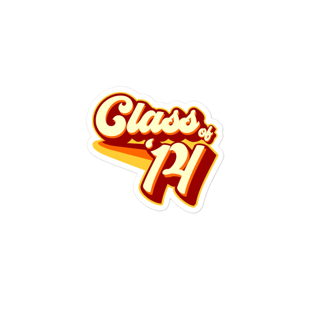Class of 2014 Bubble-free stickers