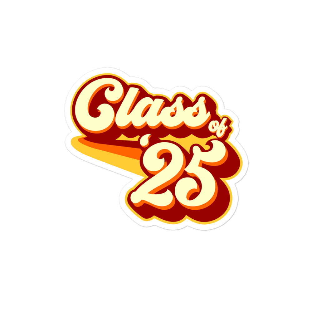 Class of 2025 Bubble-free stickers