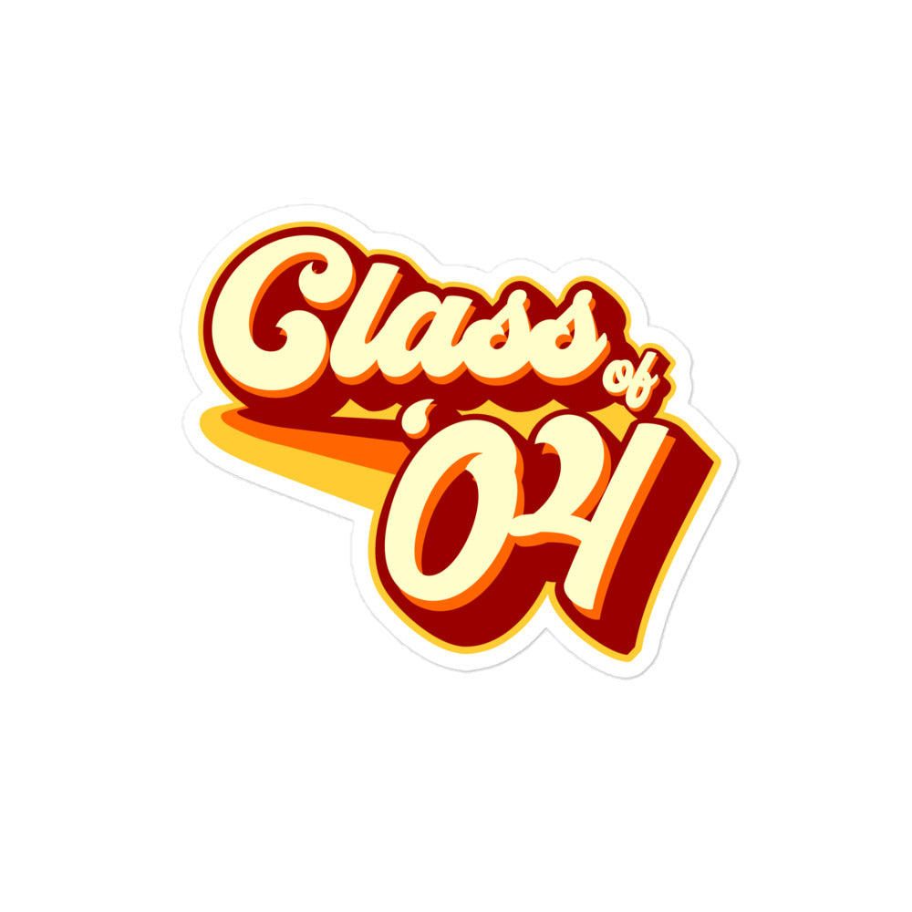 Class of 2004 Bubble-free stickers