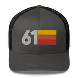 61 Number 1961 Birthday Retro Trucker Hat