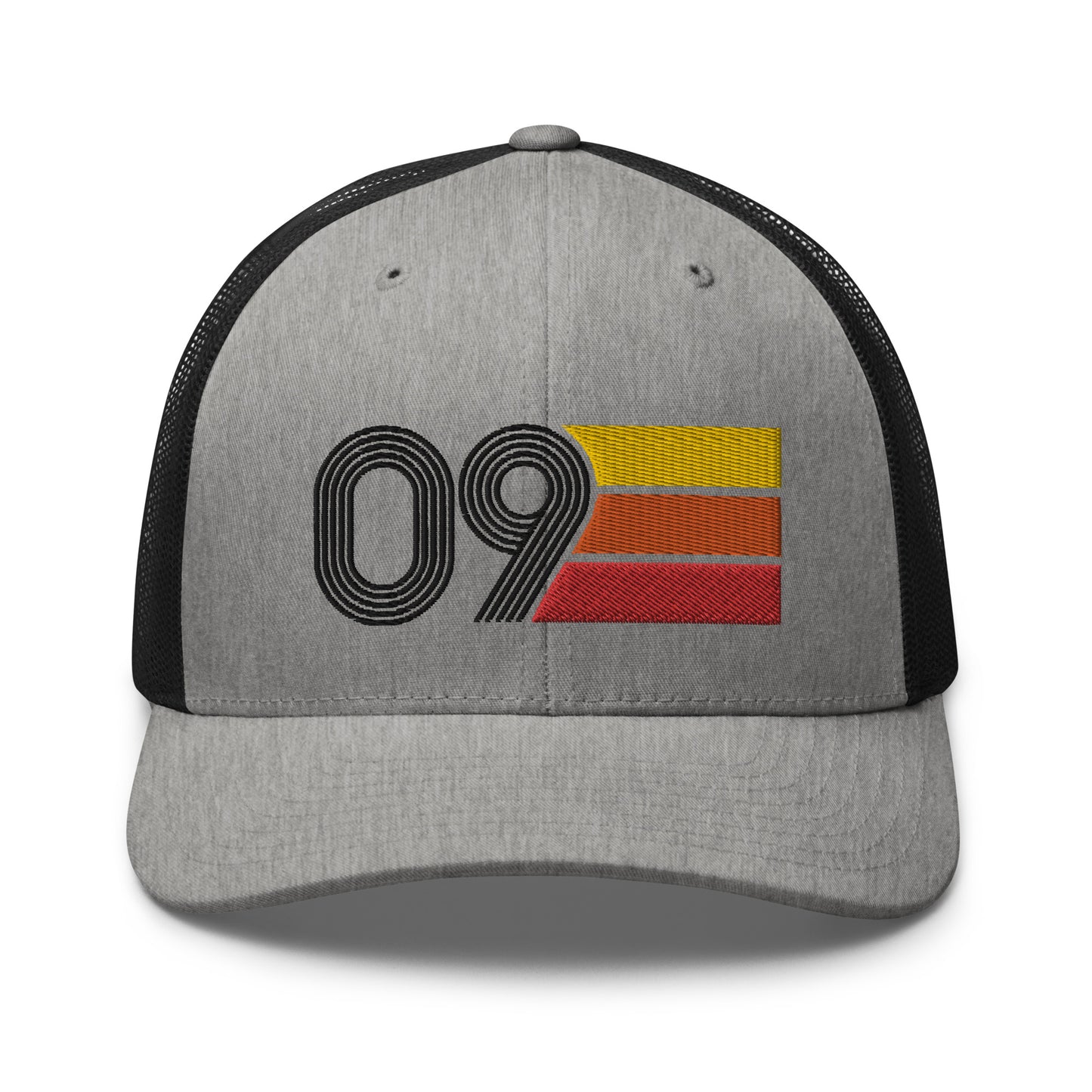 09 Number 2009 Birthday Retro Trucker Hat