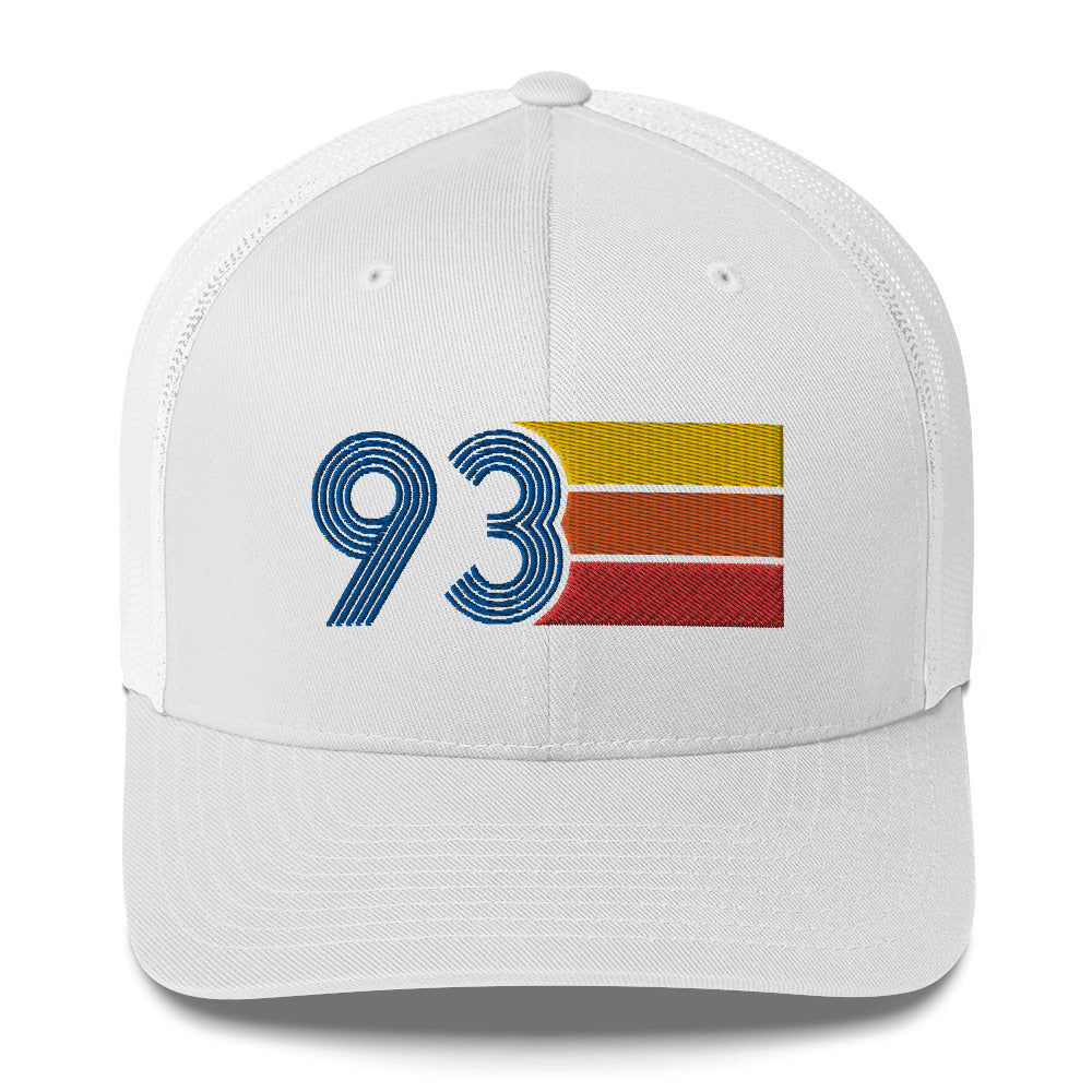 93 Number 1993 Birthday Retro Trucker Hat