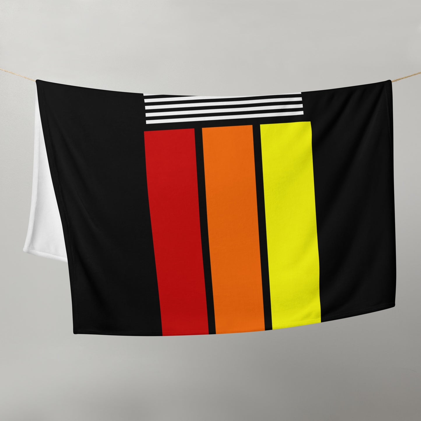 91 - Retro 1991 Tri-Line 50″×60″ Throw Blanket