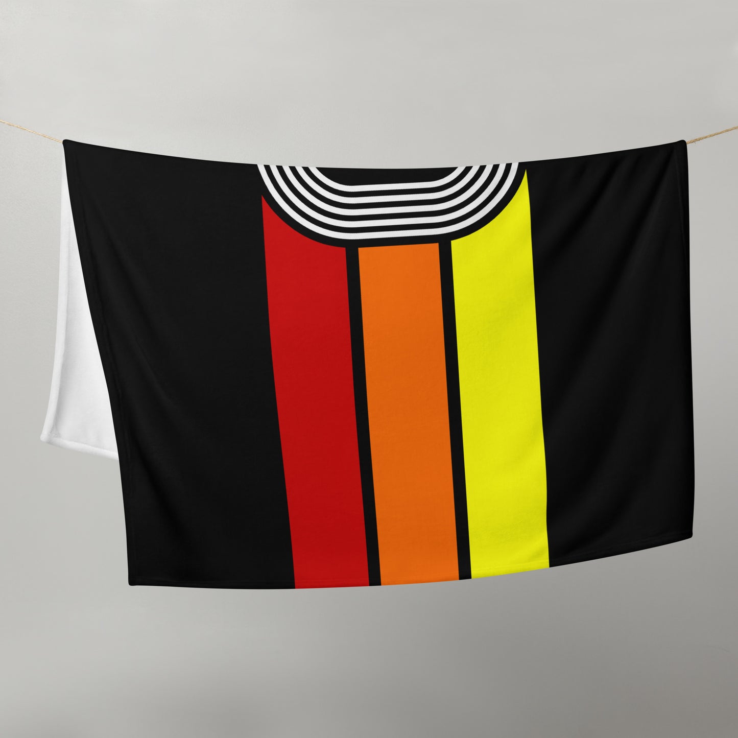 80 - Retro 1980 Tri-Line 50″×60″ Throw Blanket