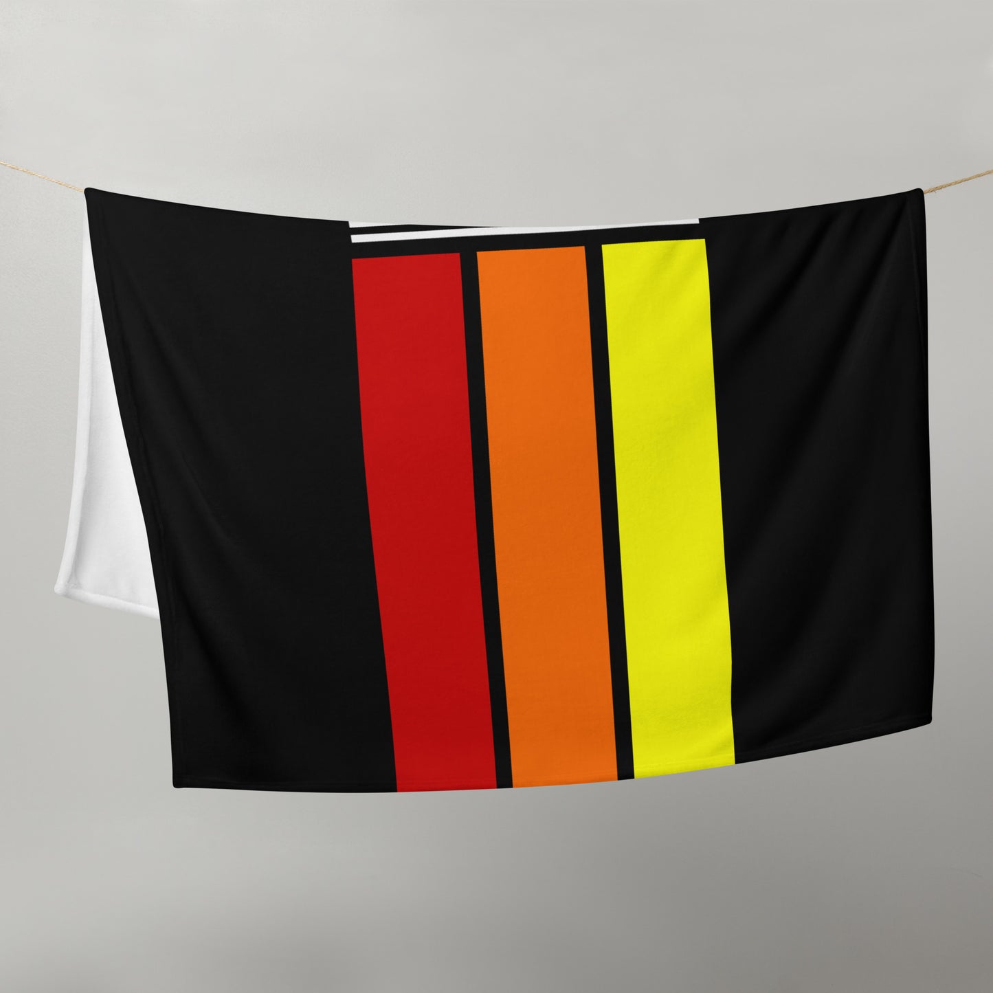 81 - Retro 1981 Tri-Line 50″×60″ Throw Blanket
