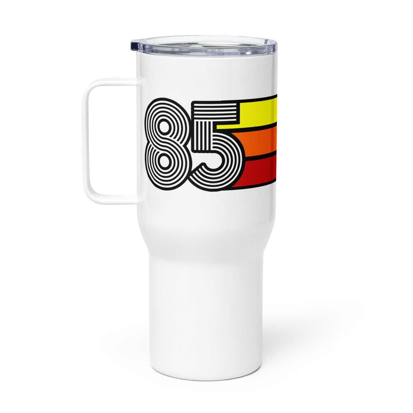 1985 Birthday Year Retro Travel mug with a handle