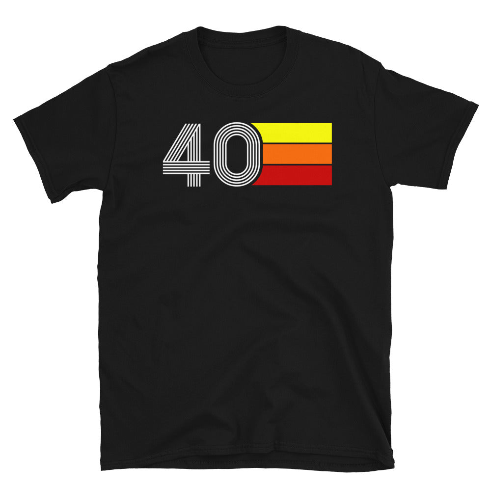 40 - RETRO TRI-LINE MEN'S WOMEN'S Short-Sleeve Unisex T-Shirt
