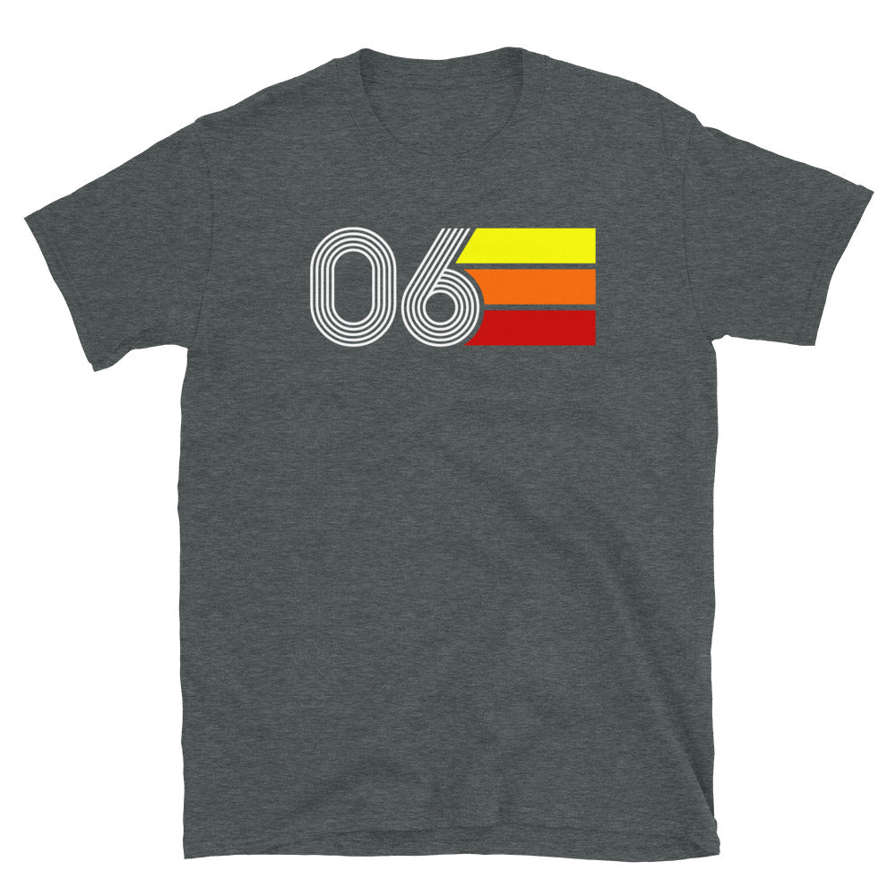 06 - RETRO TRI-LINE MEN'S WOMEN'S SHORT-SLEEVE UNISEX T-SHIRT