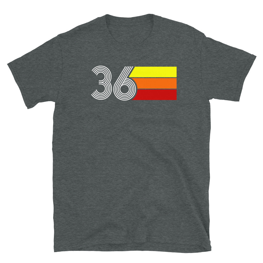 36 - RETRO TRI-LINE MEN'S WOMEN'S Short-Sleeve Unisex T-Shirt
