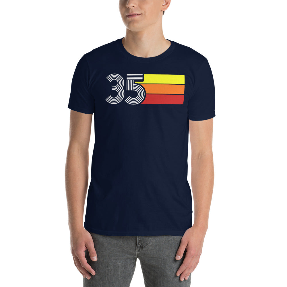 35 - RETRO TRI-LINE MEN'S WOMEN'S Short-Sleeve Unisex T-Shirt