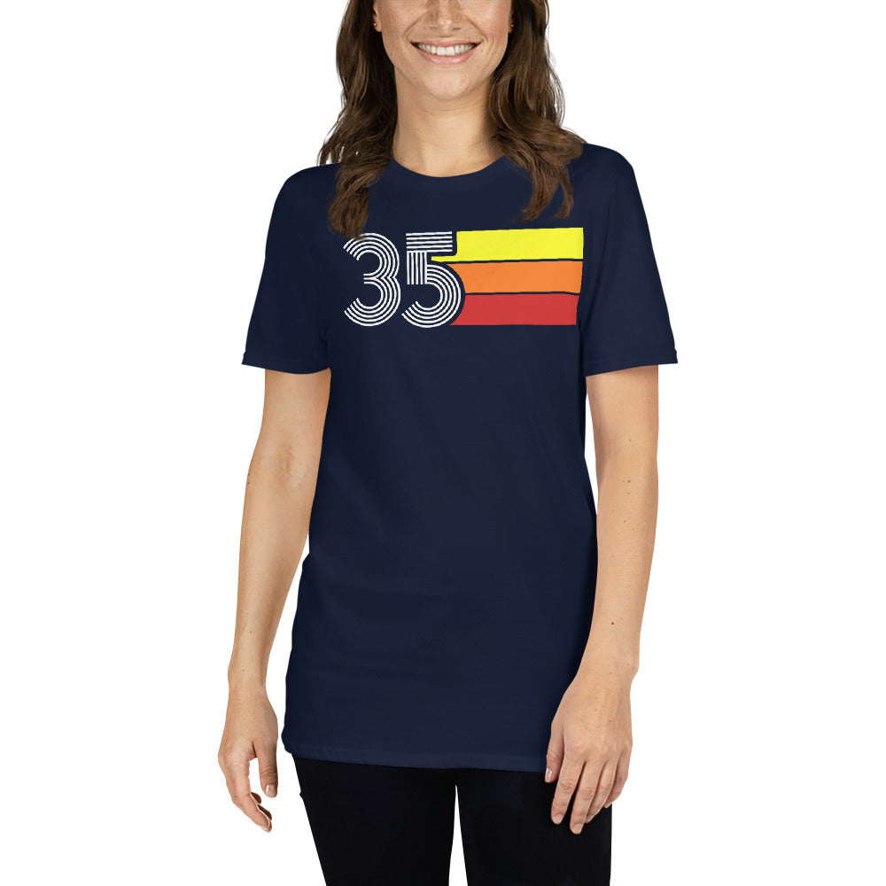 35 - RETRO TRI-LINE MEN'S WOMEN'S Short-Sleeve Unisex T-Shirt