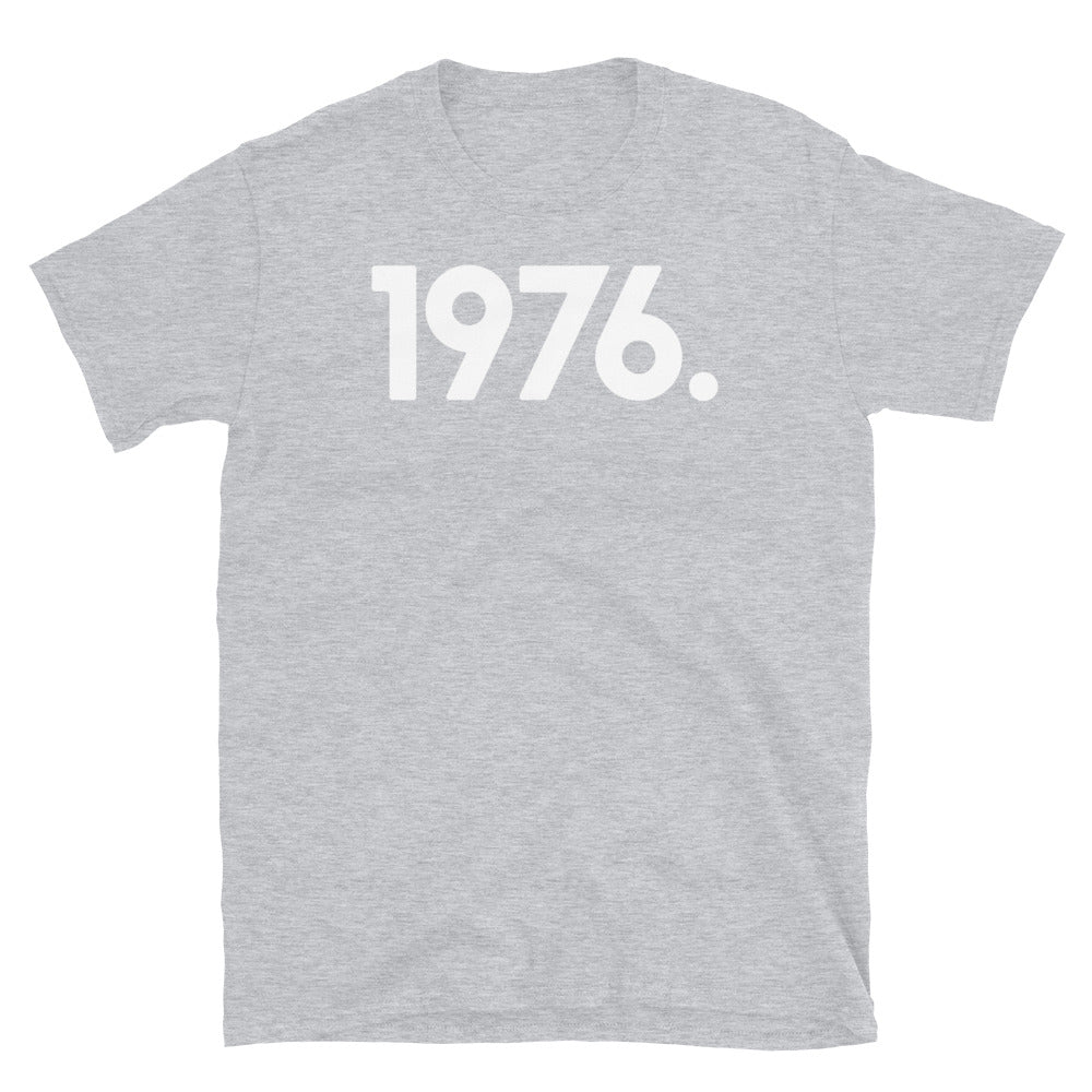 1976 Minimalist Short-Sleeve Unisex T-Shirt