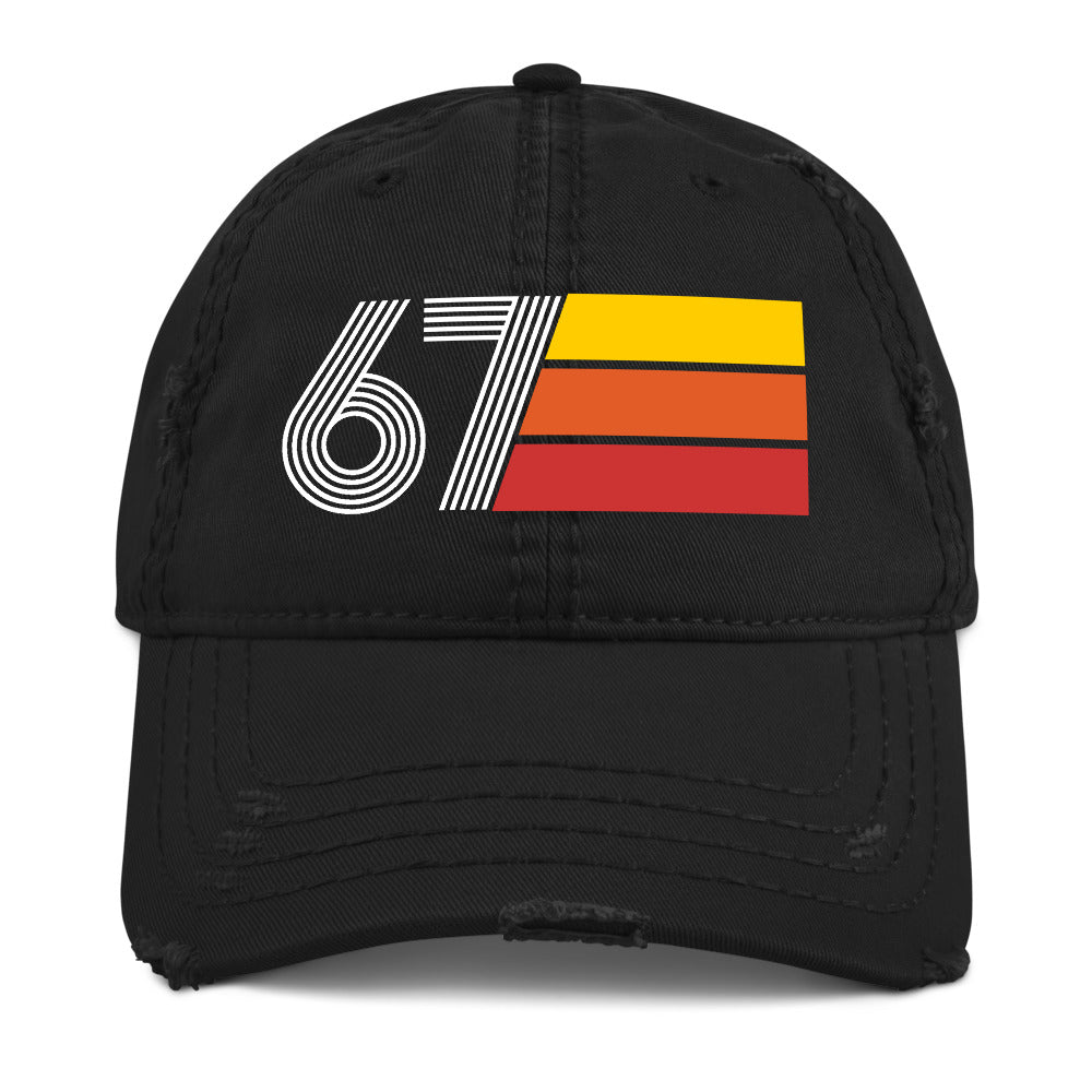 1967 Retro 67 Distressed Dad Hat - Styleuniversal